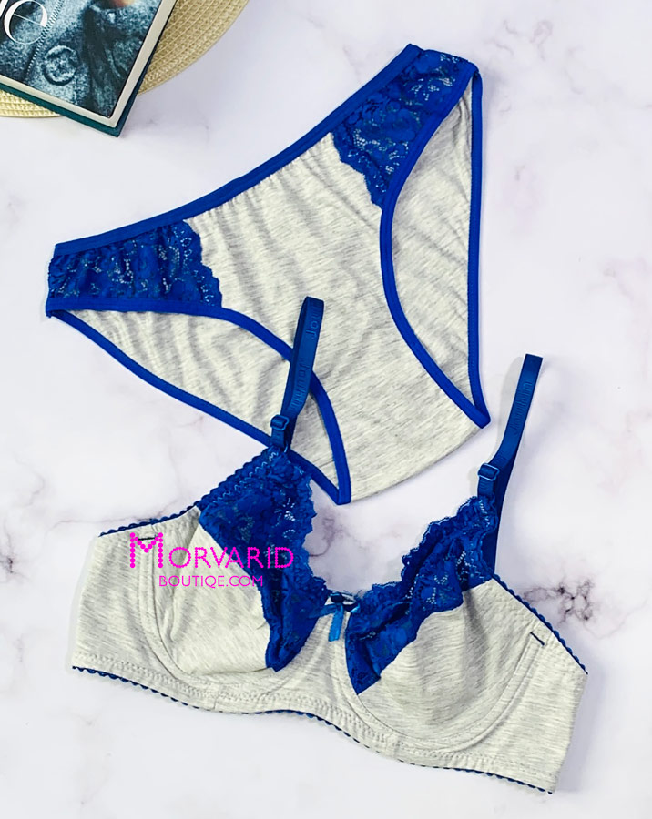 ست نخی رویال-آبی کاربنی